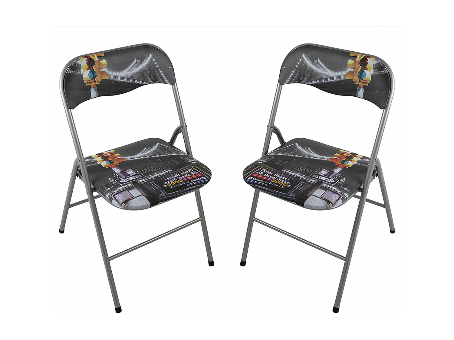 MilaniHome.it - Set Di 2 Sedie Slim Pieghevoli New York Di Design Con Comoda Imbottitura Nella Seduta Per Ospiti, Ufficio, Casadi coloreNew York