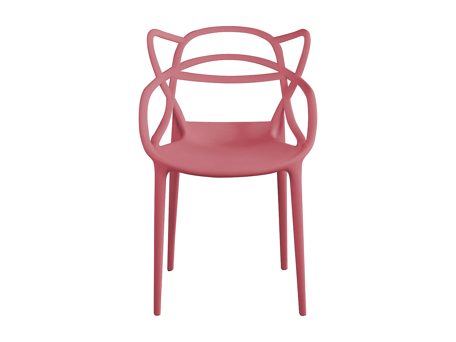 MilaniHome.it - Set Di 6 Sedia In Polipropilene Plastica Rosa Di Alta Qualità Di Design Per Interno E Giardino Stile Moderno Per Sala Da Pranzo, Cucinadi coloreRosa
