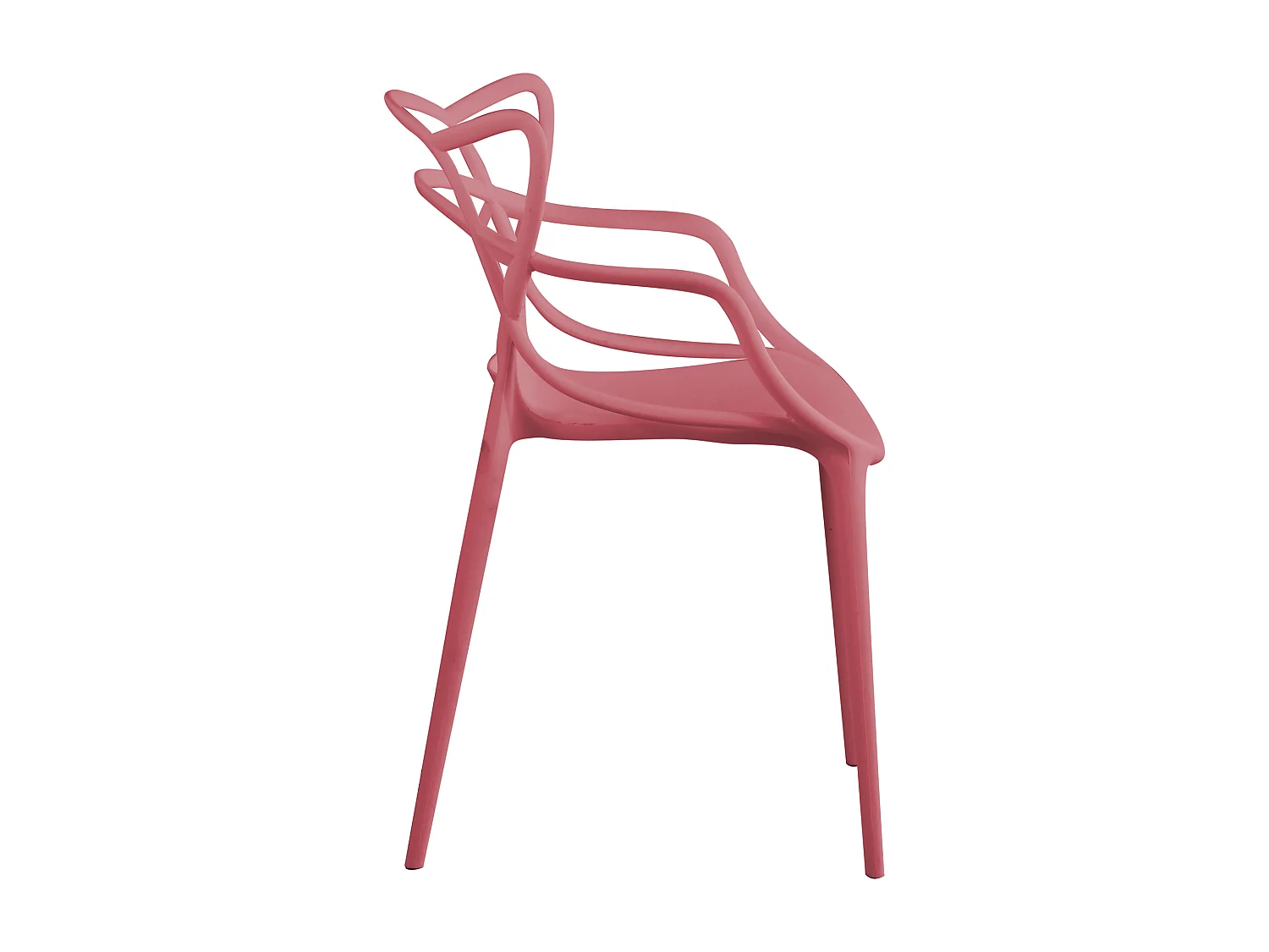 MilaniHome.it - Set Di 6 Sedia In Polipropilene Plastica Rosa Di Alta Qualità Di Design Per Interno E Giardino Stile Moderno Per Sala Da Pranzo, Cucinadi coloreRosa