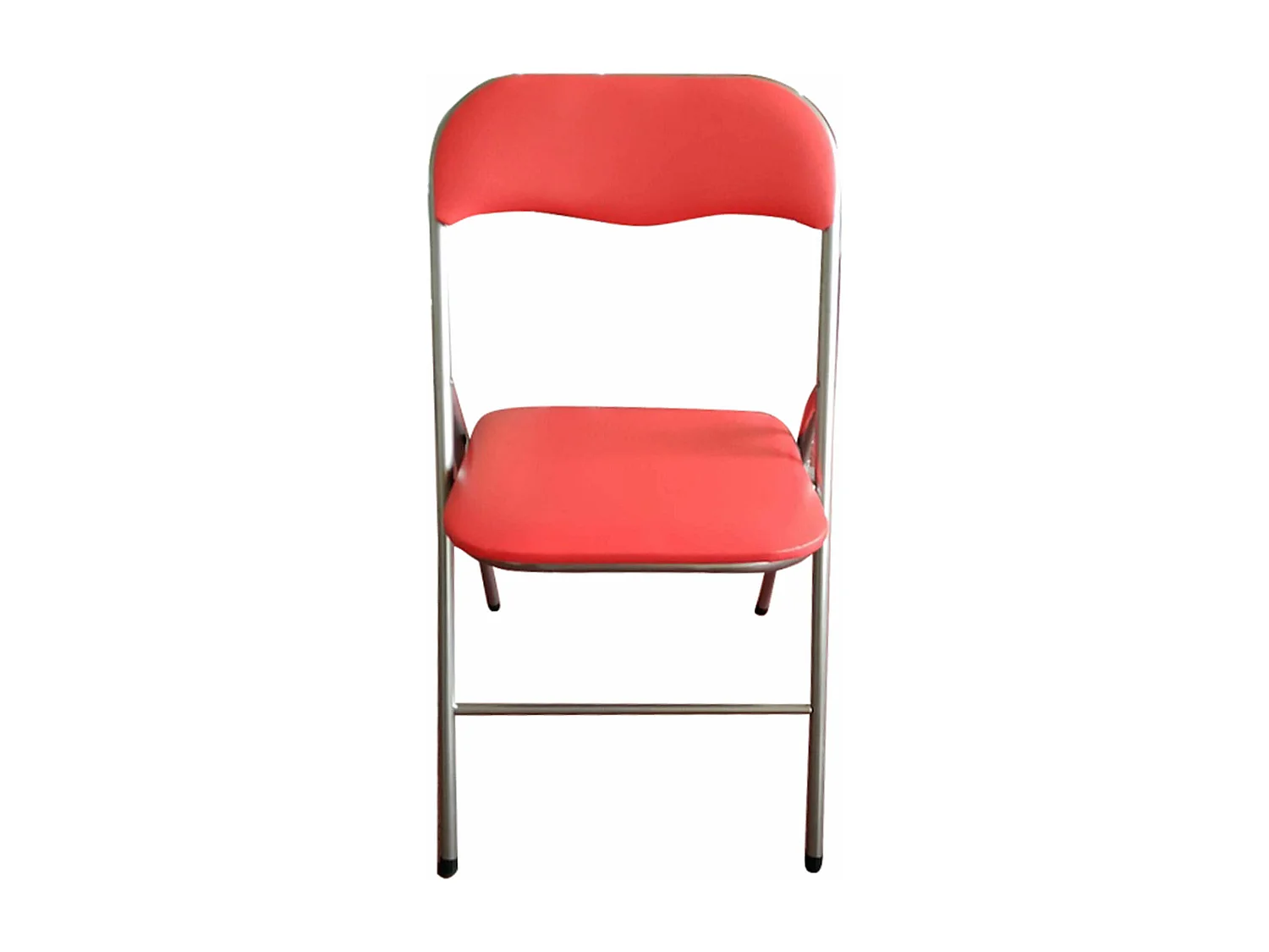 MilaniHome.it - Sedia Pieghevole Slim Rossa Opaca Struttura Grigia Per Interno Sala Da Pranzo Salotto Cucina Ufficiodi coloreRosso