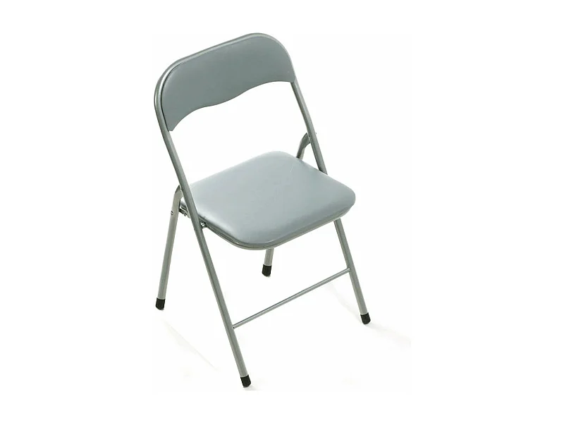 MilaniHome.it - Sedia Pieghevole Slim Grigio Chiaro Opaco Struttura Grigia Per Interno Sala Da Pranzo Salotto Cucina Ufficiodi coloreGrigio