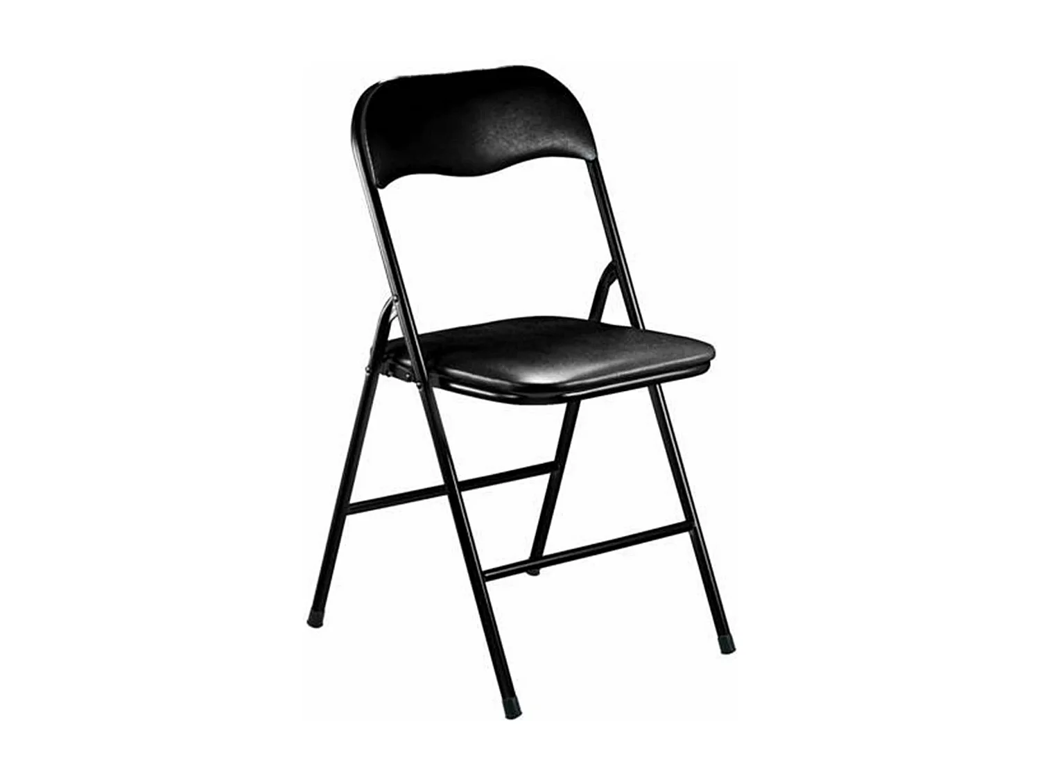 MilaniHome.it - Set Di 6 Sedie Pieghevoli Slim Nere Opache Struttura Nera Per Interno Sala Da Pranzo Salotto Cucina Ufficiodi coloreNero