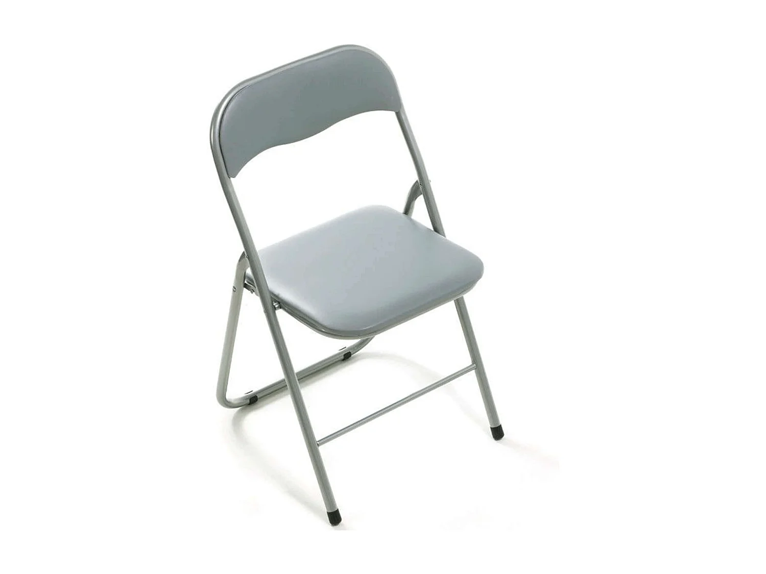 MilaniHome.it - Set Di 2 Sedie Pieghevoli Slim Grigio Chiaro Opache Struttura Grigia Per Interno Sala Da Pranzo Salotto Cucina Ufficiodi coloreGrigio