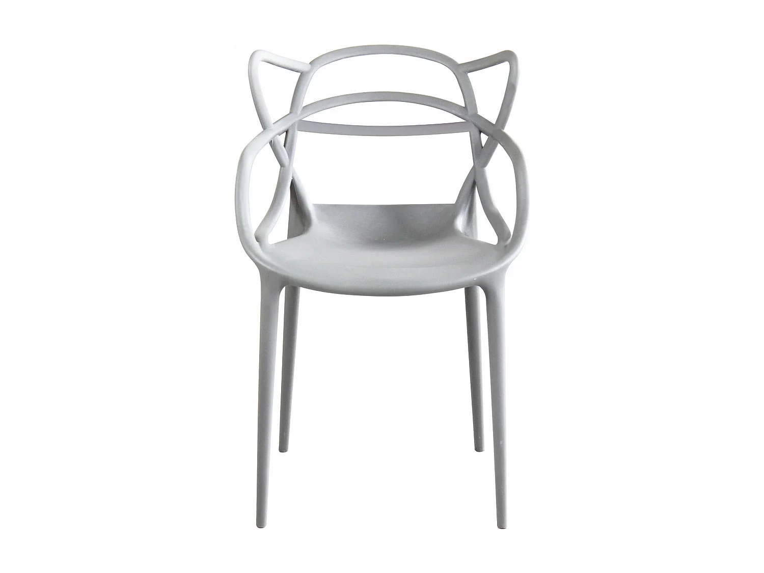 MilaniHome.it - Sedia In Polipropilene Plastica Grigia Di Alta Qualità Di Design Per Interno E Giardino Stile Moderno Per Sala Da Pranzo, Cucinadi coloreGrigio