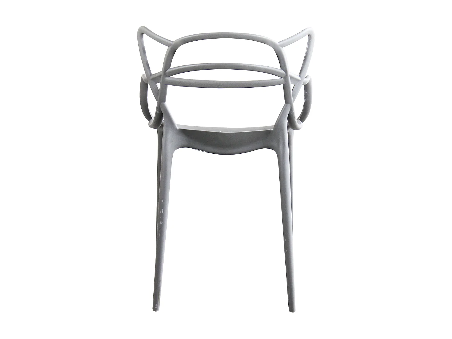 MilaniHome.it - Sedia In Polipropilene Plastica Grigia Di Alta Qualità Di Design Per Interno E Giardino Stile Moderno Per Sala Da Pranzo, Cucinadi coloreGrigio