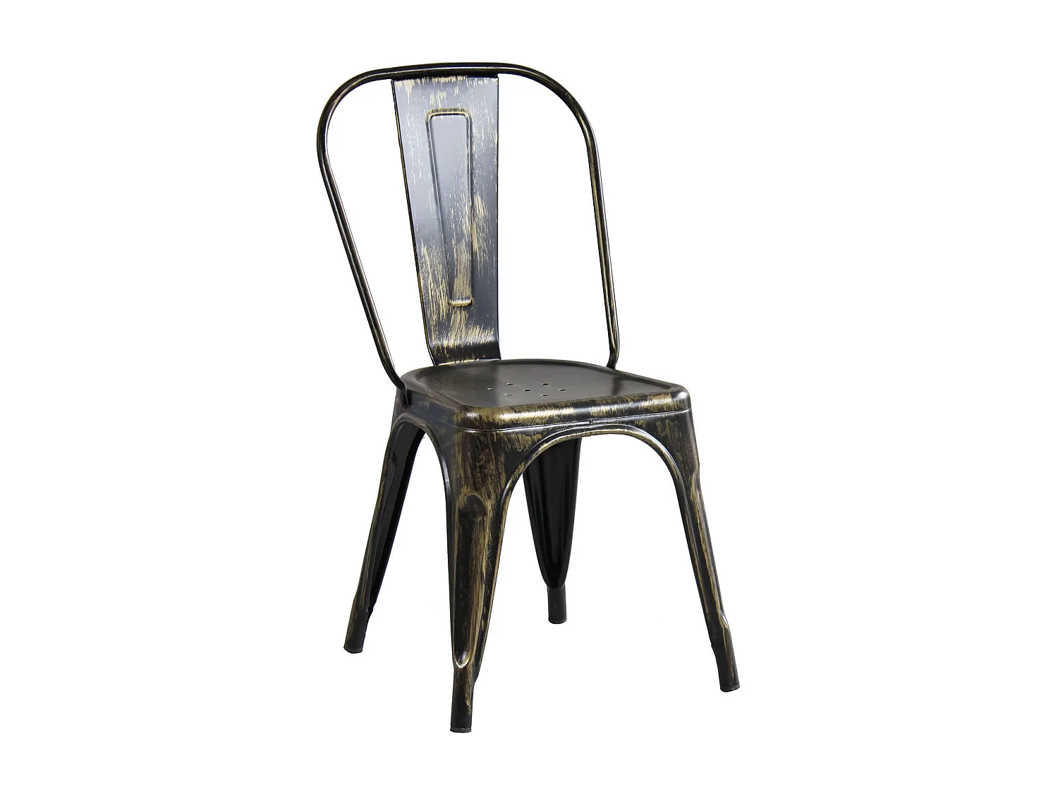 MilaniHome.it - Set Di 2 Sedie In Metallo Di Design Moderno Industrial Vintage Ossidato Per Sala Da Pranzo Bar Ristorante Soggiornodi coloreOro