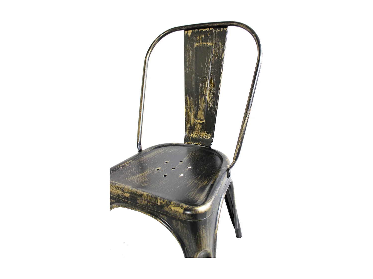 MilaniHome.it - Set Di 2 Sedie In Metallo Di Design Moderno Industrial Vintage Ossidato Per Sala Da Pranzo Bar Ristorante Soggiornodi coloreOro