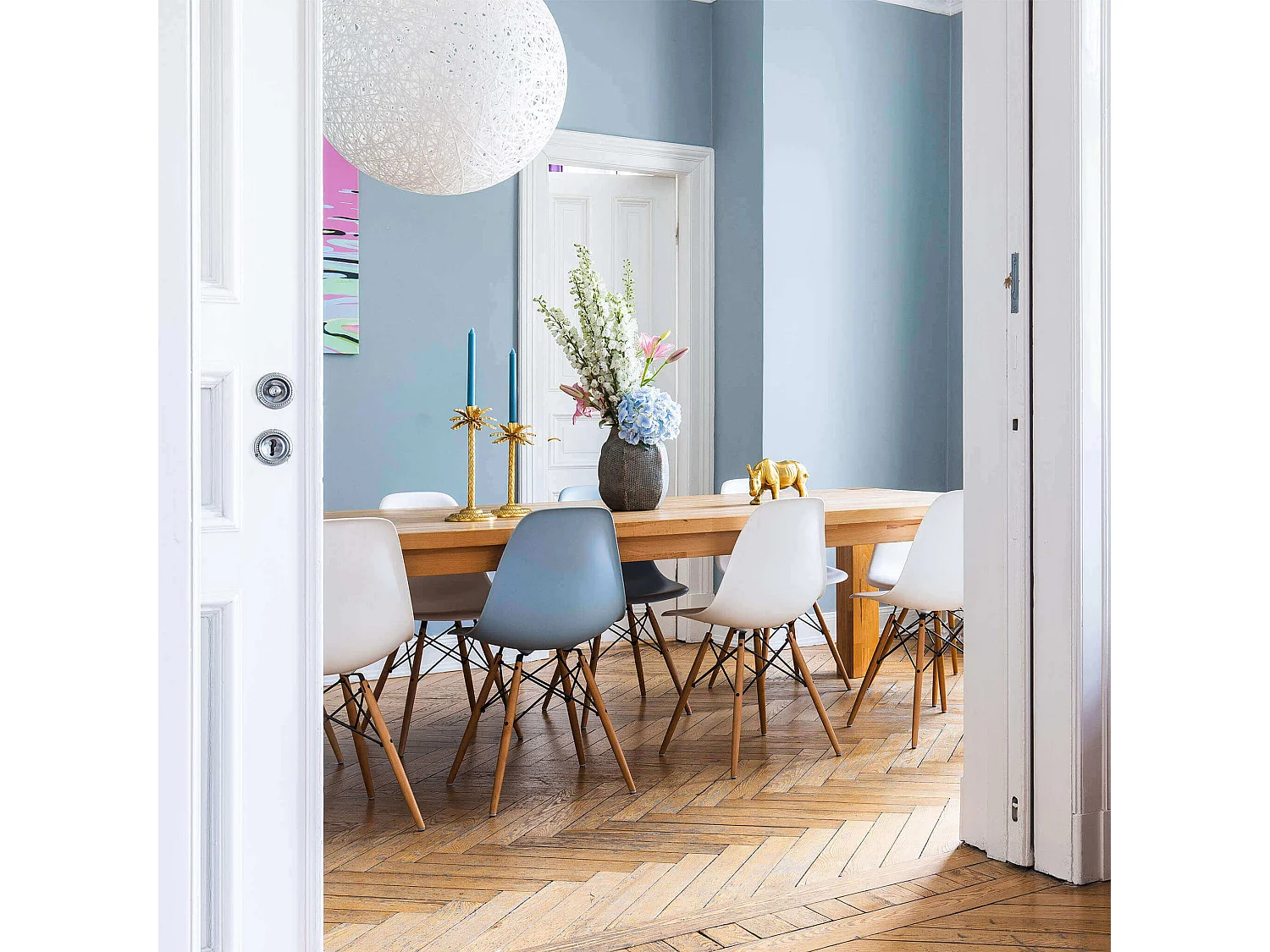 MilaniHome.it - Sedia Moderna Di Design Grigia In Abs Con Gambe In Legno Per Casa Ufficio Studio Sala Da Pranzo Cucina Bar Ristorantedi coloreGrigio