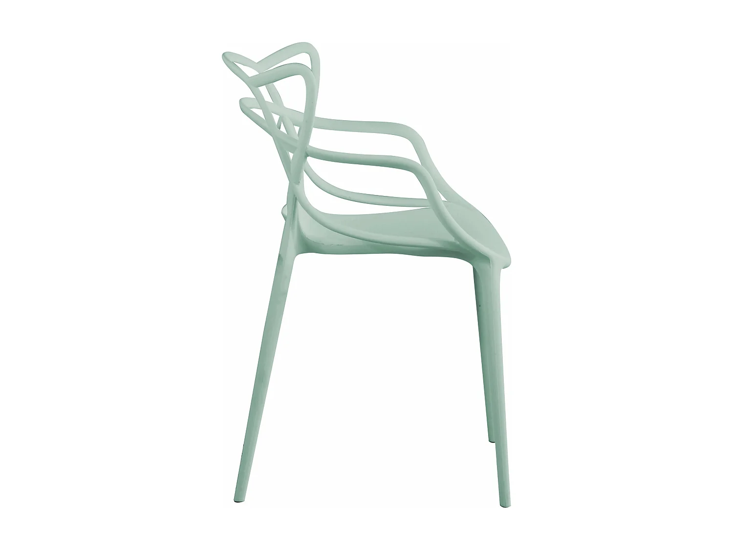 MilaniHome.it - Sedia In Polipropilene Plastica Verde Di Alta Qualità Di Design Per Interno E Giardino Stile Moderno Per Sala Da Pranzo, Cucinadi coloreVerde