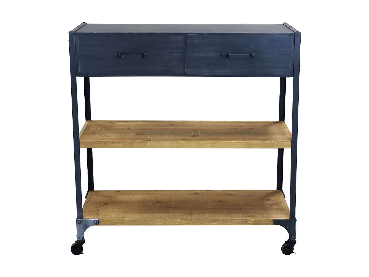 MilaniHome.it - scaffale con ripiani e ruote per soggiorno cm 90,5x39,5x92,5 hdi coloreMarrone