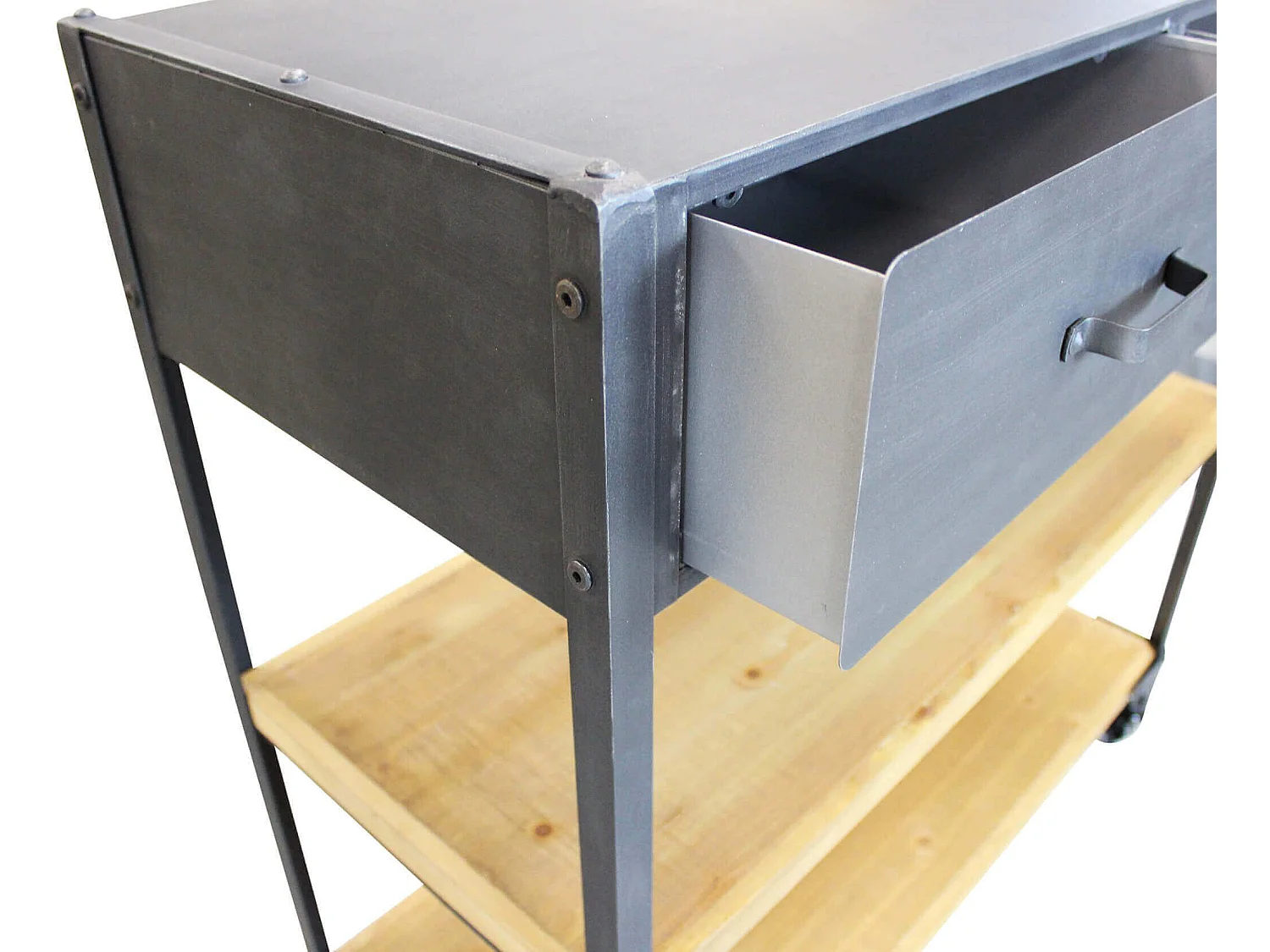 MilaniHome.it - scaffale con ripiani e ruote per soggiorno cm 90,5x39,5x92,5 hdi coloreMarrone