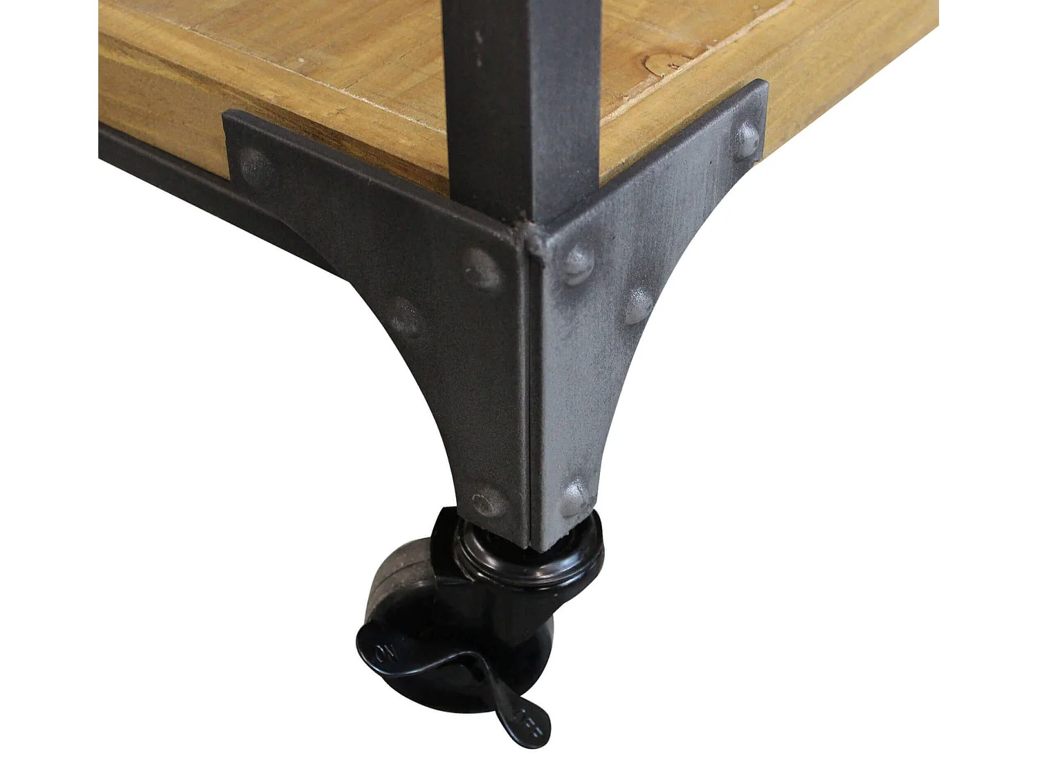 MilaniHome.it - scaffale con ripiani e ruote per soggiorno cm 90,5x39,5x92,5 hdi coloreMarrone