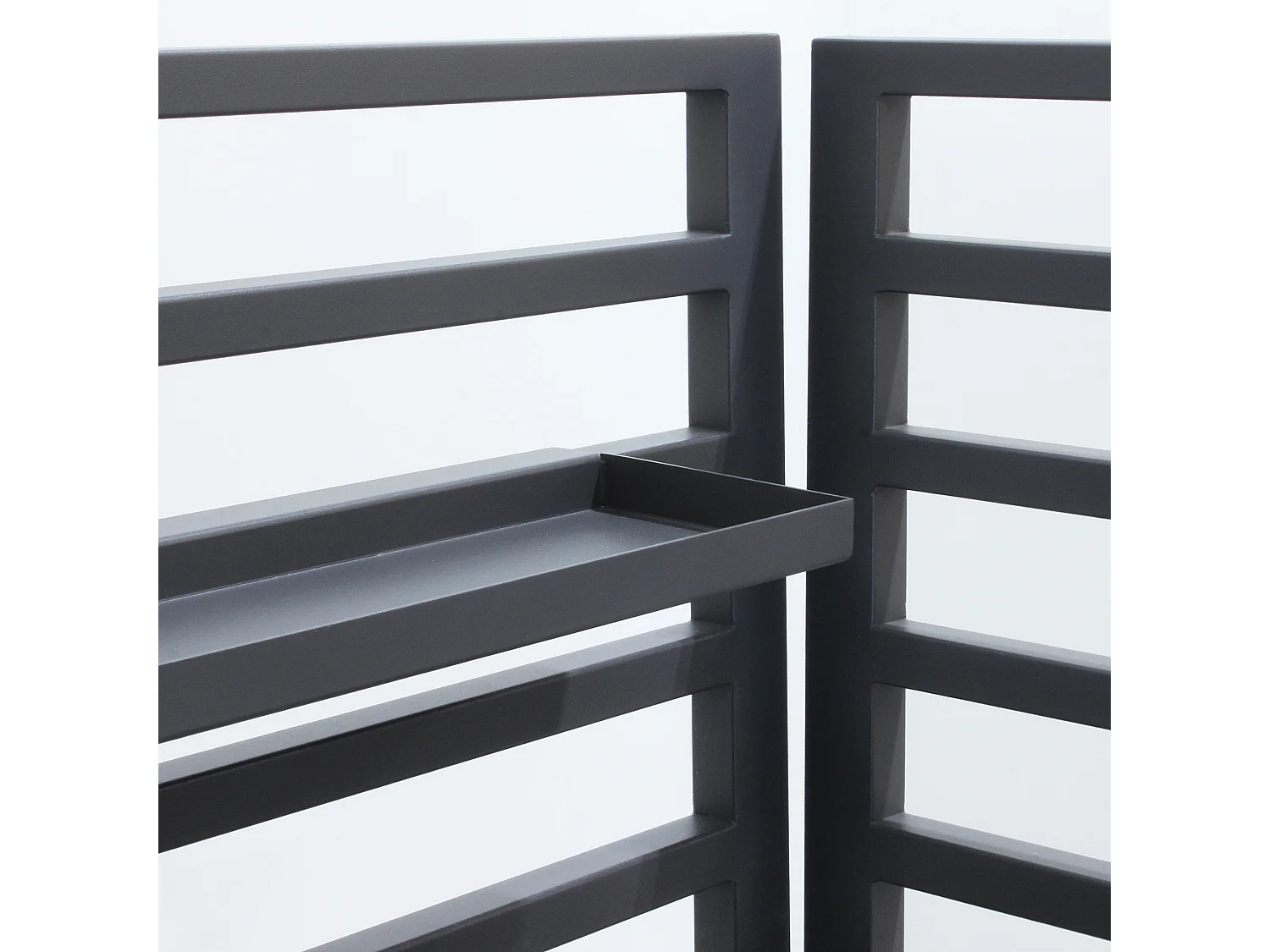 MilaniHome.it - modulo angolare per cucina in alluminio di design per esterno giardino cm 62 l x 62 p x 125 hdi coloreAntracite