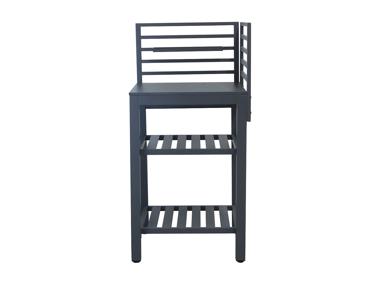 MilaniHome.it - modulo angolare per cucina in alluminio di design per esterno giardino cm 62 l x 62 p x 125 hdi coloreAntracite