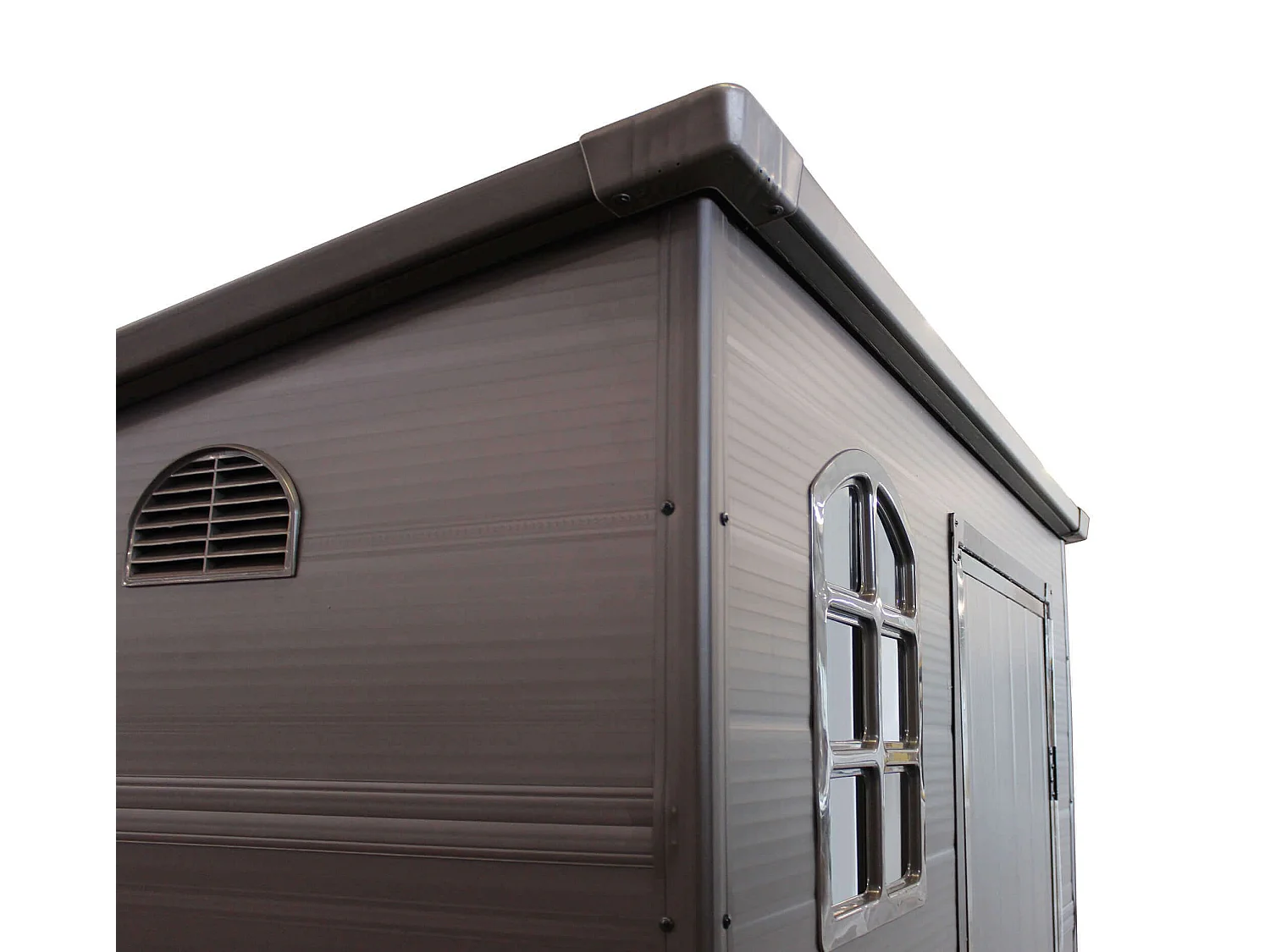 MilaniHome.it - casetta in resina da giardino porta attrezzi cm 191x111x194 hdi coloreMarrone