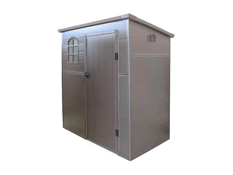 MilaniHome.it - casetta in resina da giardino porta attrezzi cm 191x111x194 hdi coloreMarrone
