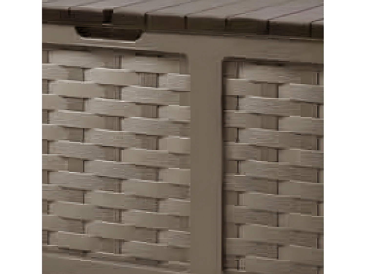 MilaniHome.it - Cassapanca baule per giardino esterno in plastica porta giochi contenitore portatutto,di coloreMarrone