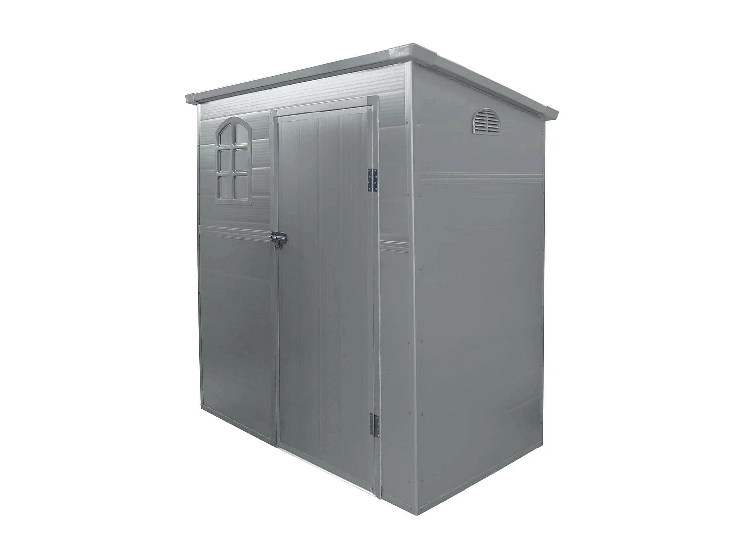 MilaniHome.it - casetta in resina da giardino porta attrezzi cm 191x111x194 hdi coloreGrigio chiaro