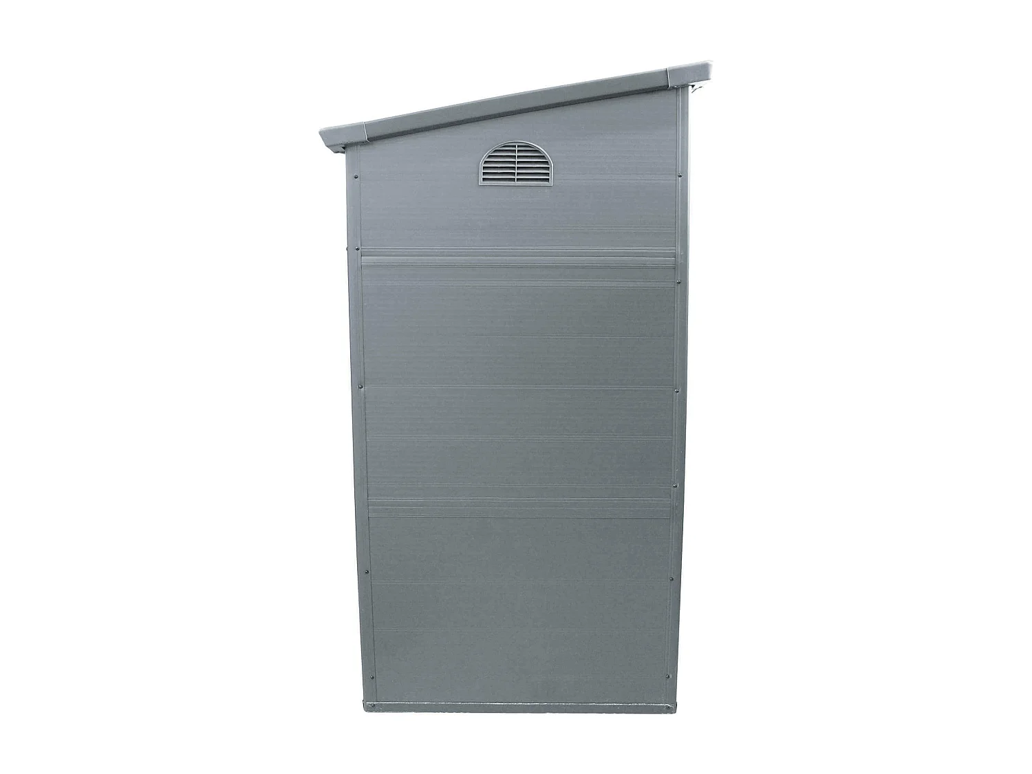 MilaniHome.it - casetta in resina da giardino porta attrezzi cm 191x111x194 hdi coloreGrigio chiaro