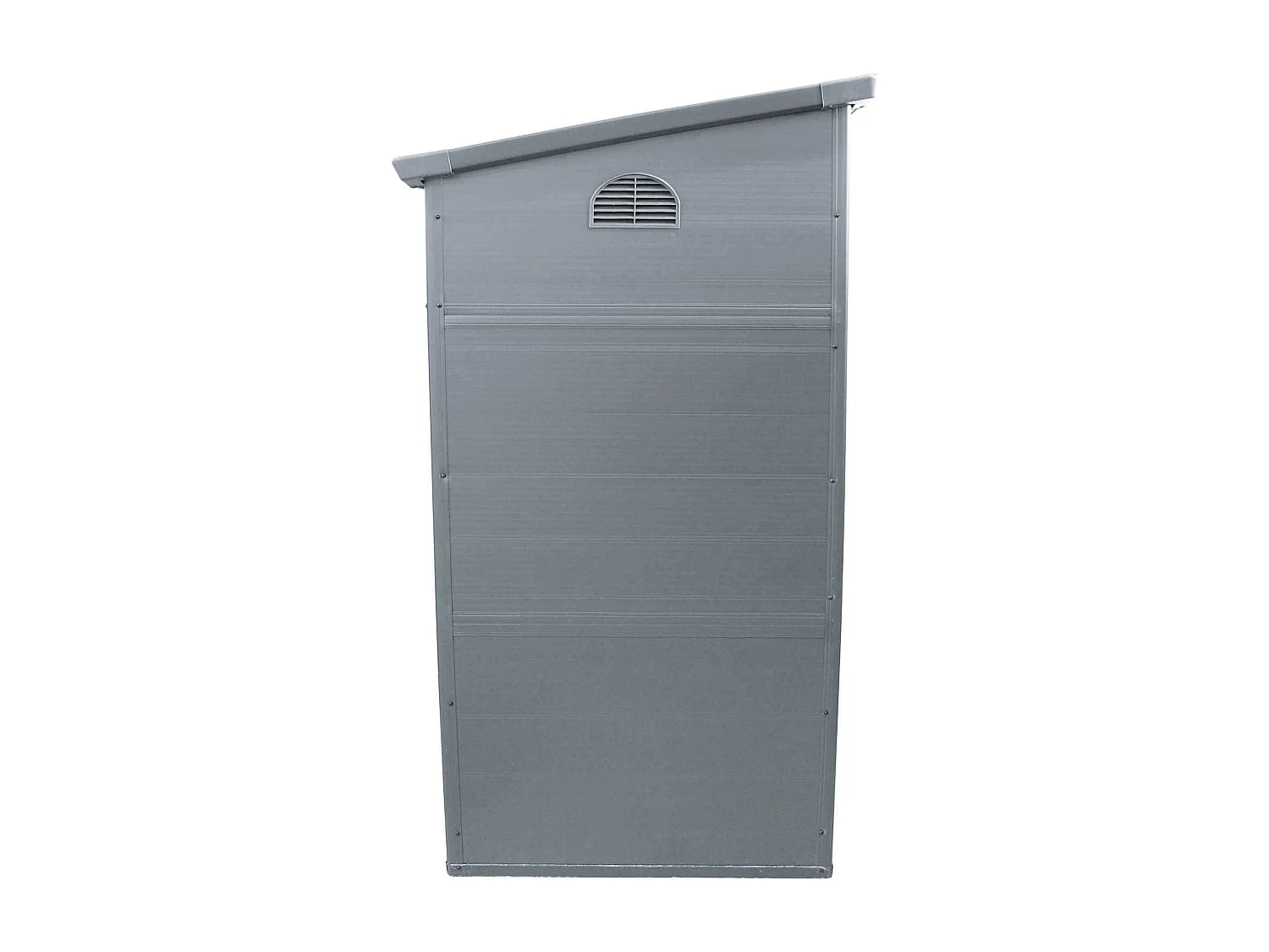 MilaniHome.it - casetta in resina da giardino porta attrezzi cm 191x111x194 hdi coloreGrigio chiaro