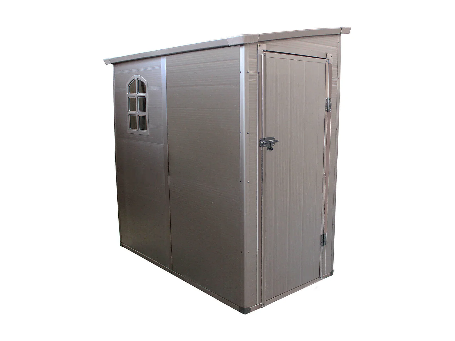 MilaniHome.it - casetta in resina da giardino porta attrezzi cm 111x191x194 hdi coloreMarrone