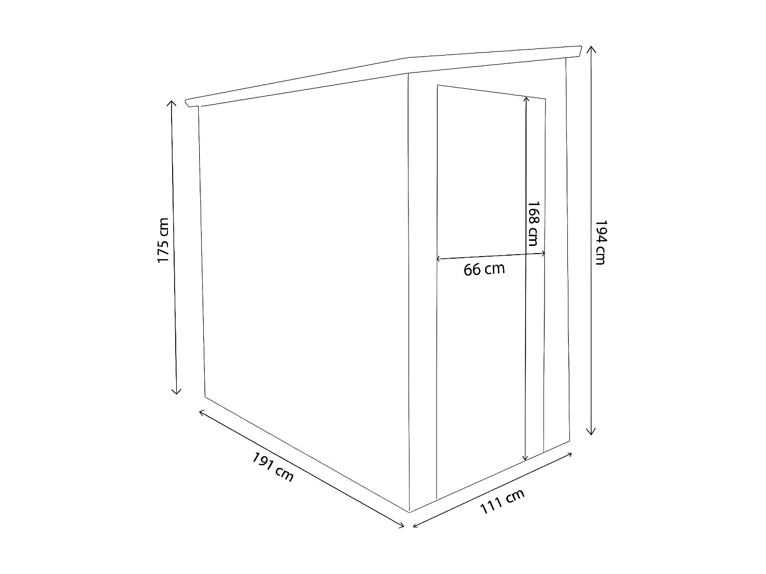 MilaniHome.it - casetta in resina da giardino porta attrezzi cm 111x191x194 hdi coloreMarrone