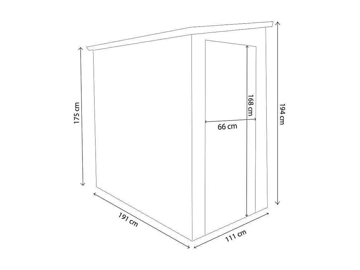 MilaniHome.it - casetta in resina da giardino porta attrezzi cm 111x191x194 hdi coloreMarrone