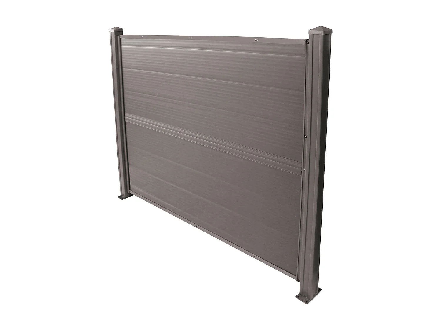 MilaniHome.it - Pannello di recinzione in resina da giardino cm 150x120di coloreMarrone