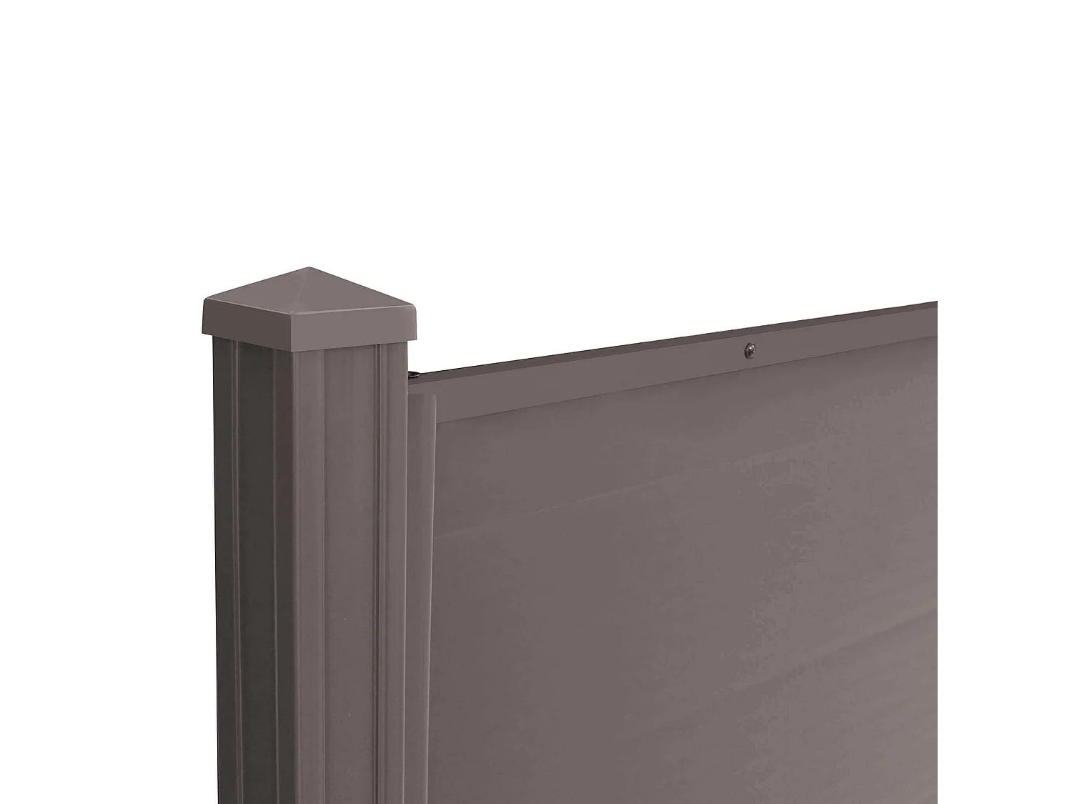 MilaniHome.it - Pannello di recinzione in resina da giardino cm 150x120di coloreMarrone