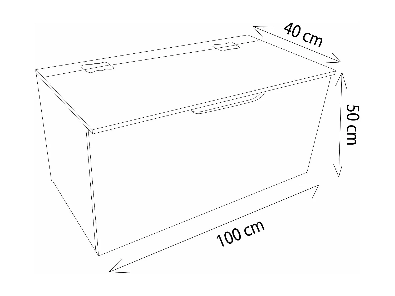 MilaniHome.it - Cassapanca Pino 100 Cmdi coloreMarrone