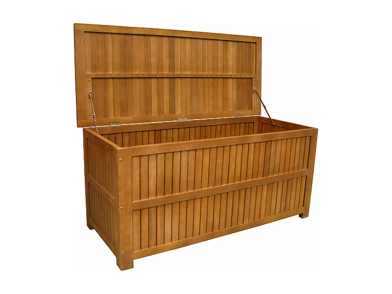 MilaniHome.it - Baule In Legno Di Acacia 130x55 Per Esterno Giardino Portico Ristorante Bar Hotel Albergo Agriturismodi coloreMarrone