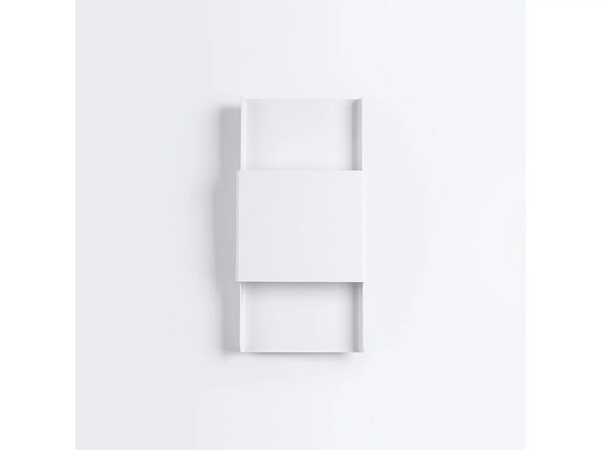 Plafonnier Durlin Moderne En Acier - 2 Sources Lumineuses - L.20 X H.40 Cm - Blanc