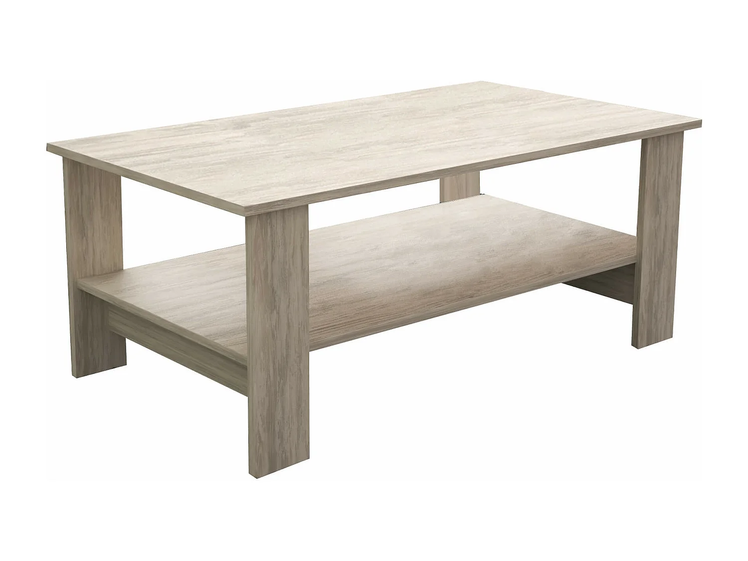 MilaniHome.it - tavolino da salotto moderno cm 100x55x41 hdi coloreMarrone chiaro