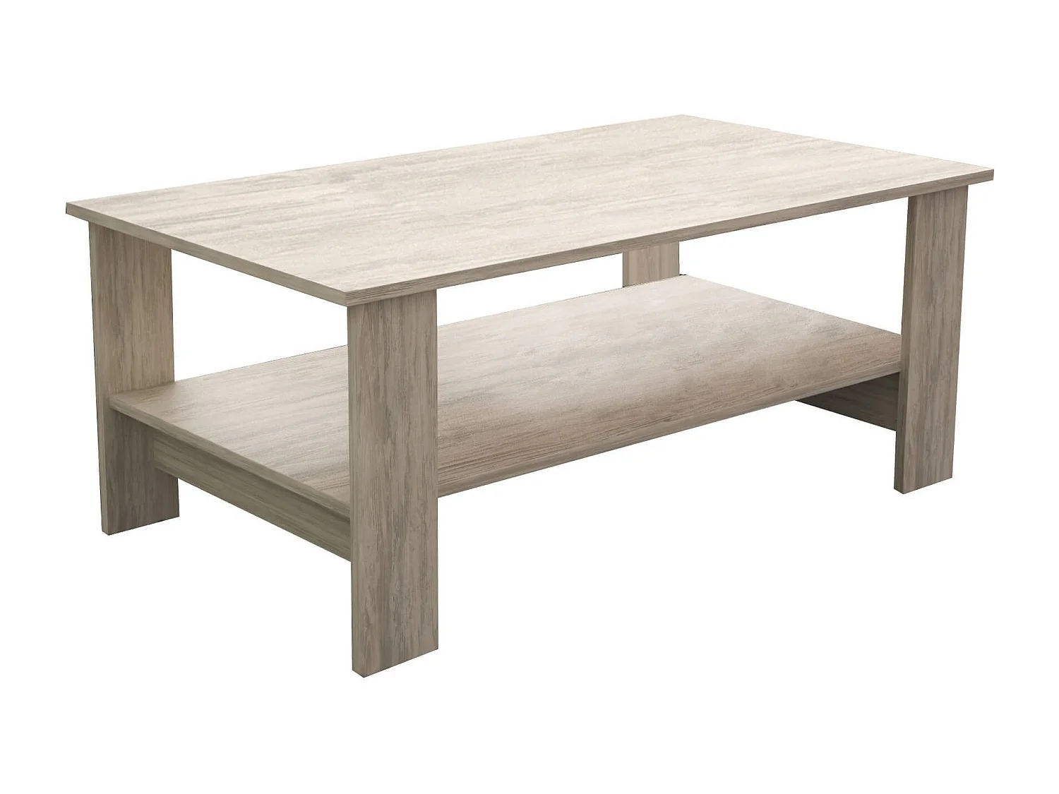 MilaniHome.it - tavolino da salotto moderno cm 100x55x41 hdi coloreMarrone chiaro