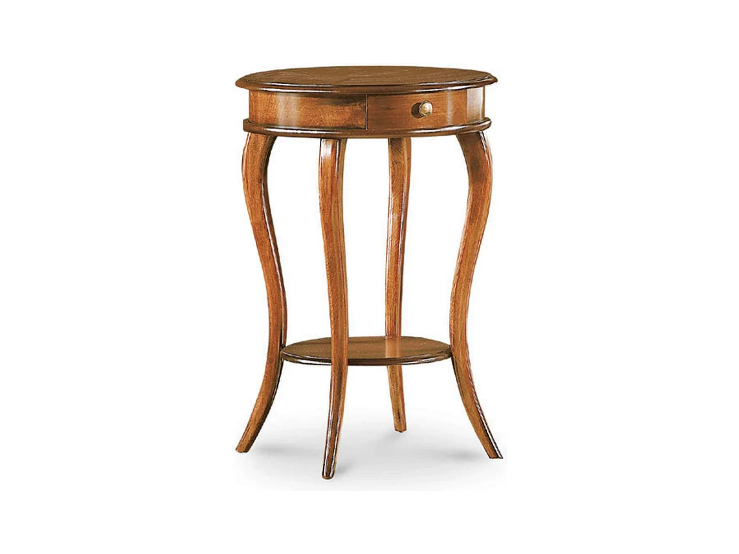 MilaniHome.it - Tavolino In Legno Massello 50x74di coloreTinta noce