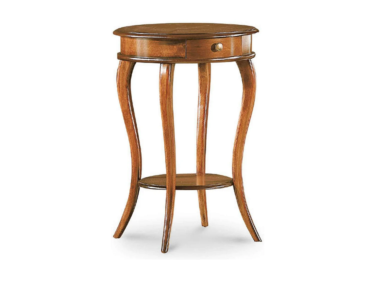 MilaniHome.it - Tavolino In Legno Massello 50x74di coloreTinta noce