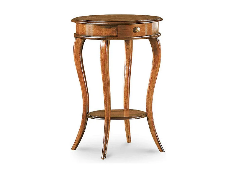 MilaniHome.it - Tavolino In Legno Massello 50x74di coloreTinta noce