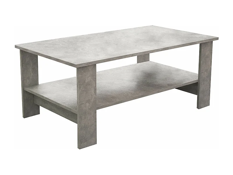 MilaniHome.it - tavolino da salotto moderno cm 100x55x41 hdi coloreCemento