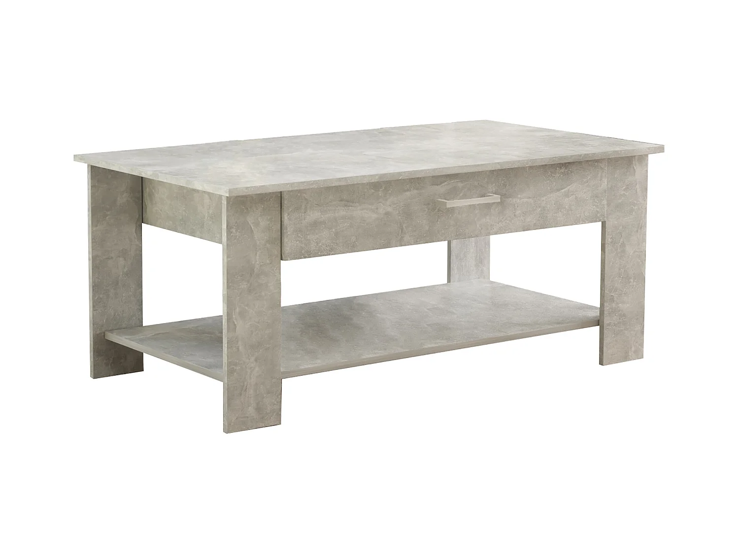 MilaniHome.it - tavolino da salotto moderno cm 110x60x44 hdi coloreCemento