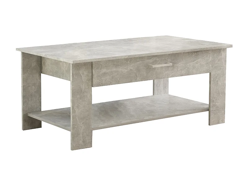 MilaniHome.it - tavolino da salotto moderno cm 110x60x44 hdi coloreCemento