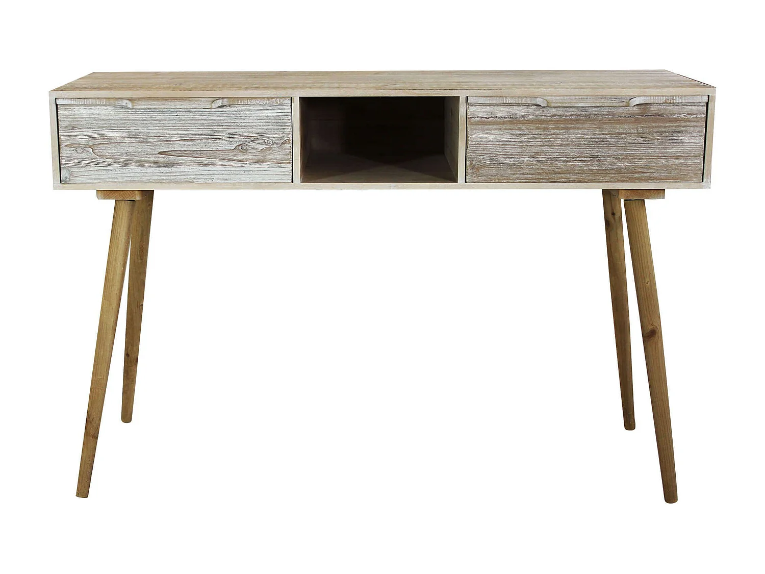 MilaniHome.it - Consolle Con 2 Cassetti 120x40x80 Per Interno Camera Cameretta Salotto Ingresso Cucinadi coloreMarrone