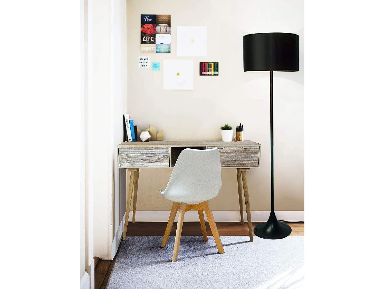 MilaniHome.it - Consolle Con 2 Cassetti 120x40x80 Per Interno Camera Cameretta Salotto Ingresso Cucinadi coloreMarrone