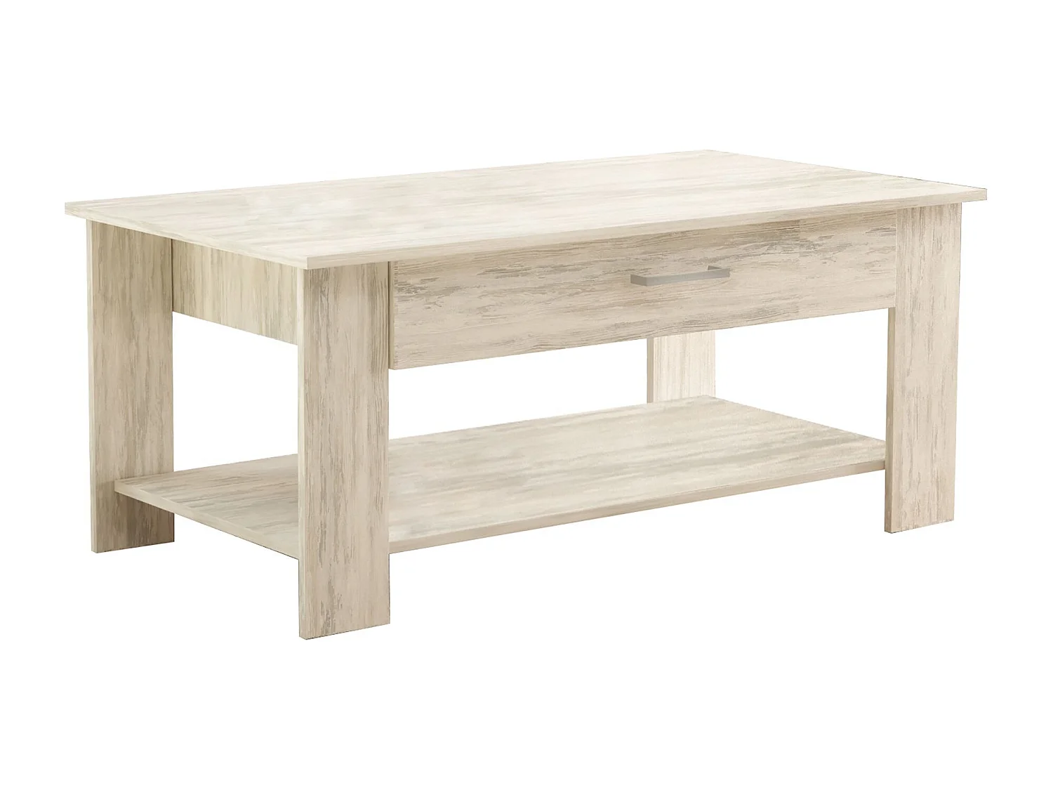 MilaniHome.it - tavolino da salotto moderno cm 110x60x44 hdi coloreMarrone chiaro