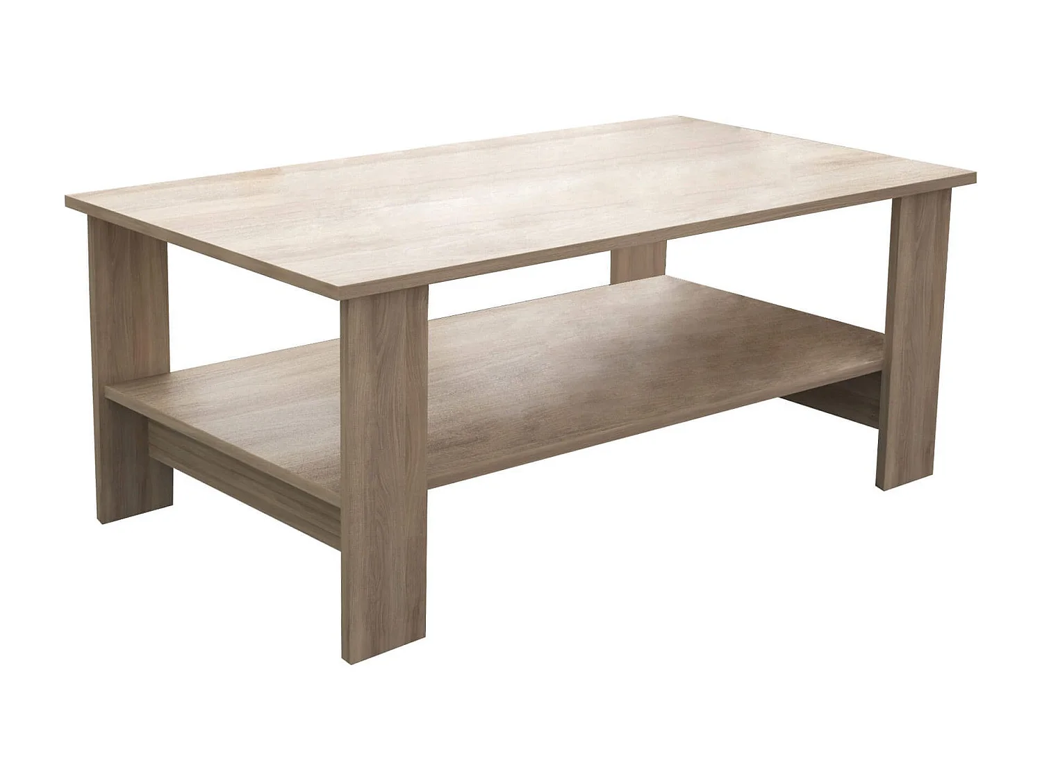 MilaniHome.it - tavolino da salotto moderno cm 100x55x41 hdi coloreRovere grigio