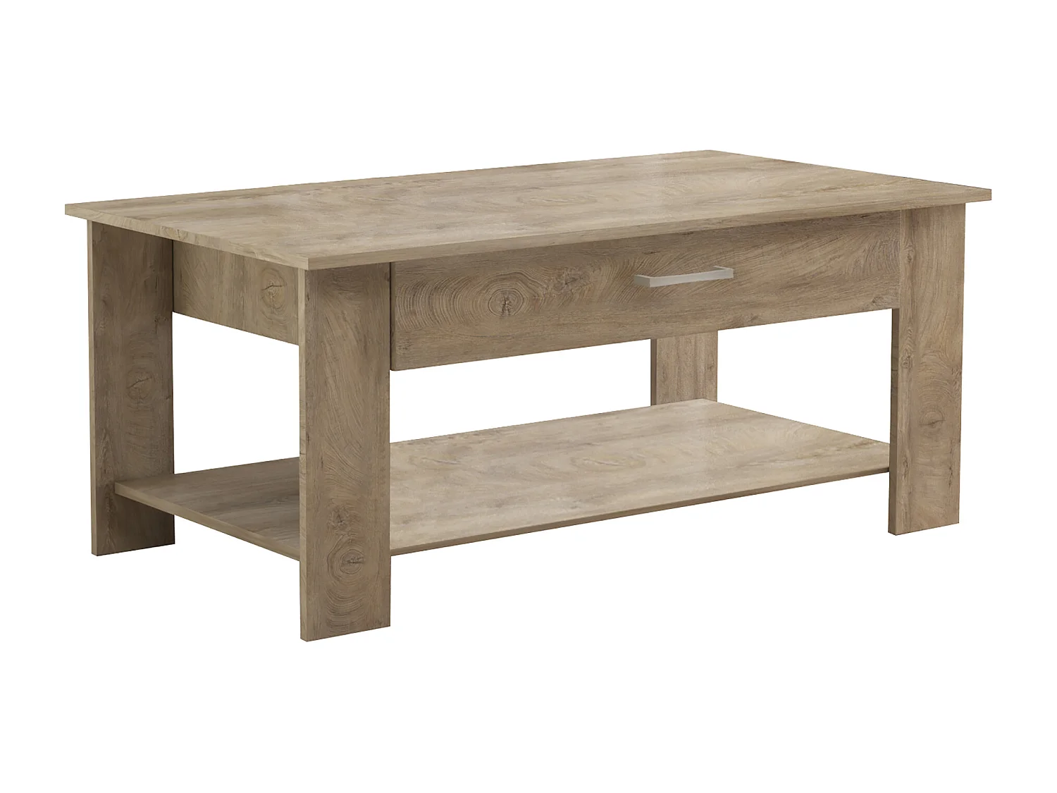 MilaniHome.it - tavolino da salotto moderno cm 110x60x44 hdi coloreRovere grigio