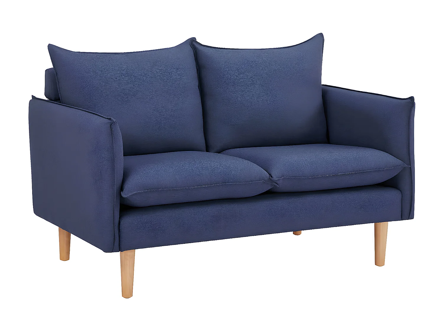 MilaniHome.it - divano 2 posti stile nordico scandinavo 130x84x51 hdi coloreBlu