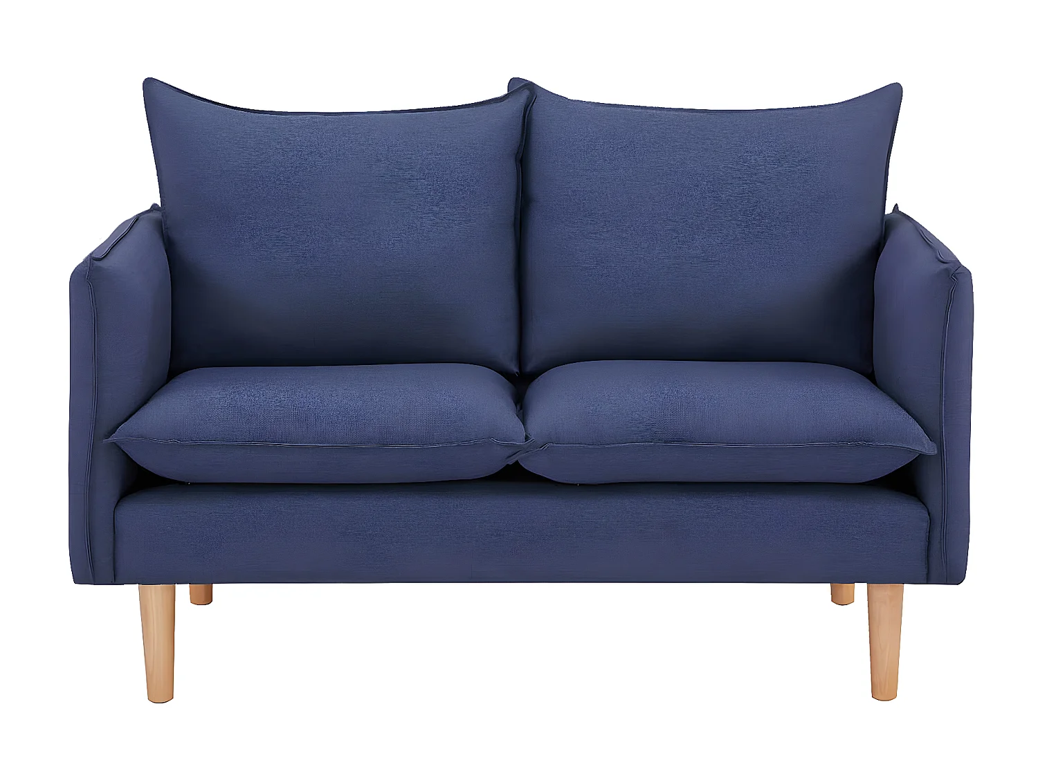 MilaniHome.it - divano 2 posti stile nordico scandinavo 130x84x51 hdi coloreBlu