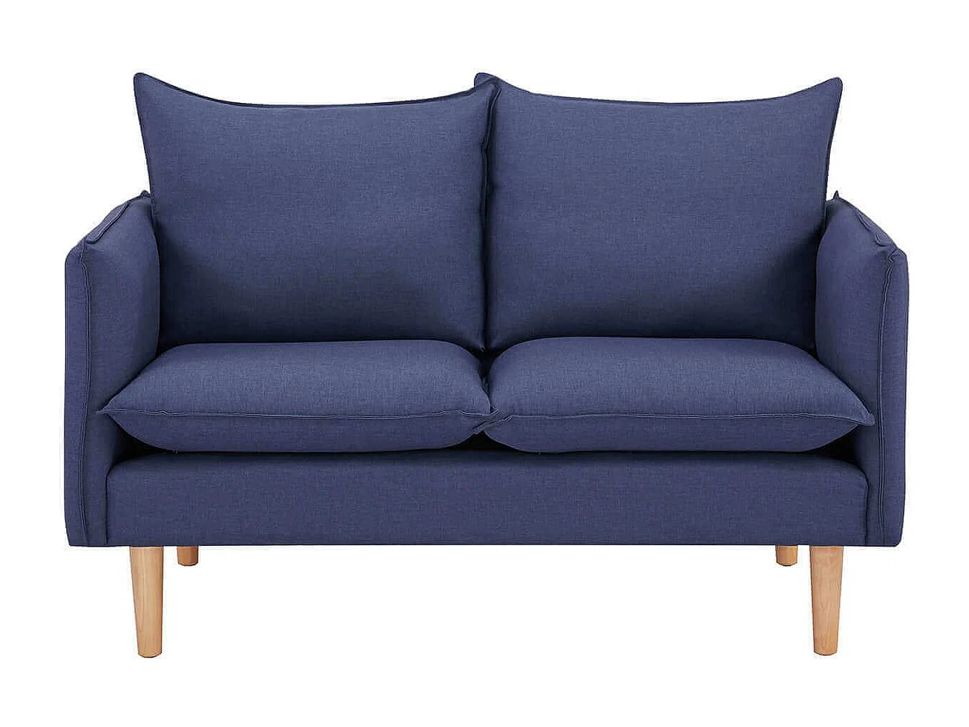 MilaniHome.it - divano 2 posti stile nordico scandinavo 130x84x51 hdi coloreBlu