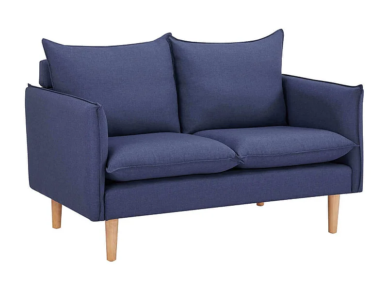 MilaniHome.it - divano 2 posti stile nordico scandinavo 130x84x51 hdi coloreBlu