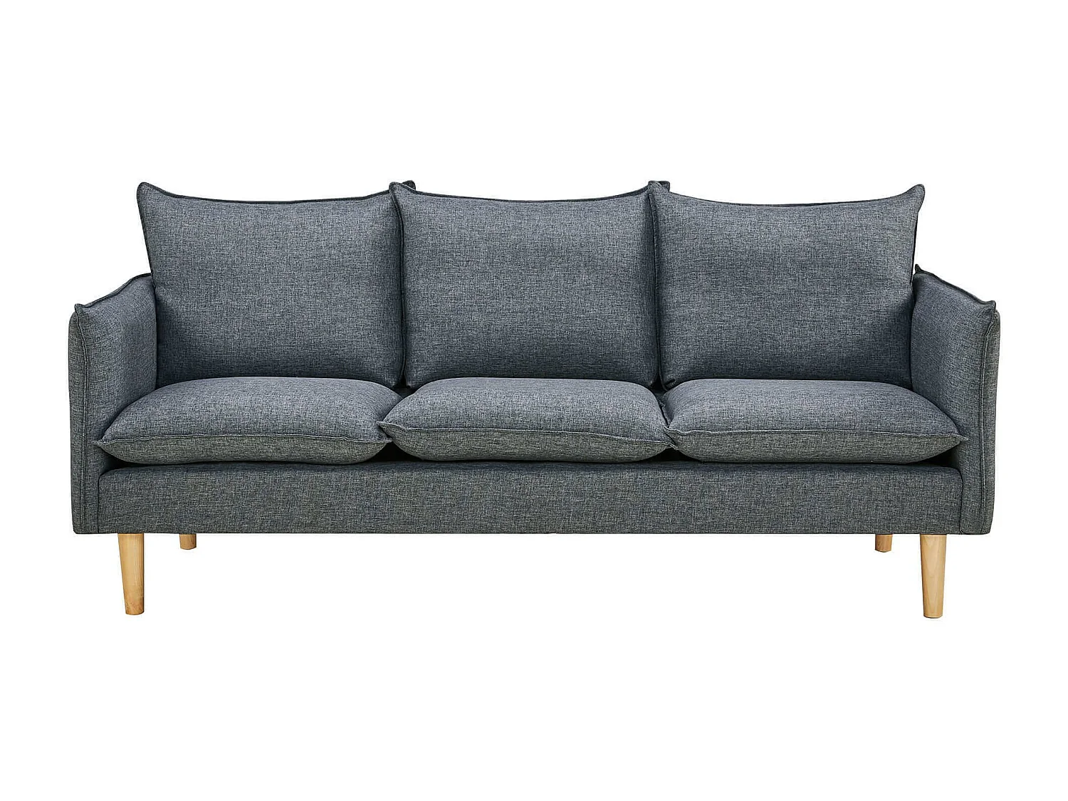 MilaniHome.it - divano 3 posti stile nordico scandinavo 188x84x51 hdi coloreGrigio scuro